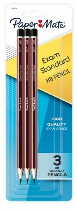3 Pack Paper Mate Woodcase HB Pencils