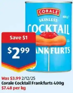 ALDI Cocktail frankfurts offer