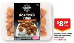ALDI Sunpork fresh foods popcorn pork offer