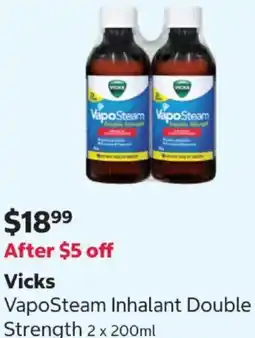 Costco Vaposteam inhalant double strength offer