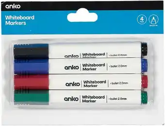 Kmart 4 Pack Whiteboard Markers offer