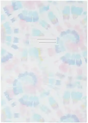 Kmart A4 Book Sleeve - Tie Dye Pink offer