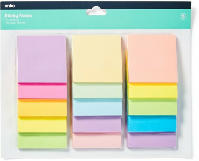 Sticky Note Set offer at Kmart