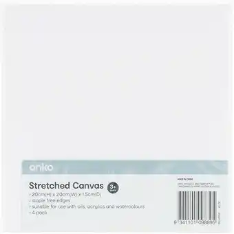 Kmart 4 Pack Canvas offer