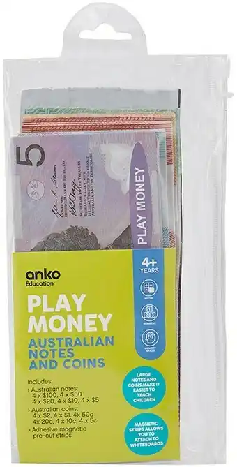 Kmart Play Money Australian Notes and Coin offer