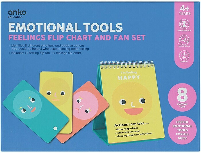 Emotional Tools Feelings Flip Chart & Fan Set offer at Kmart