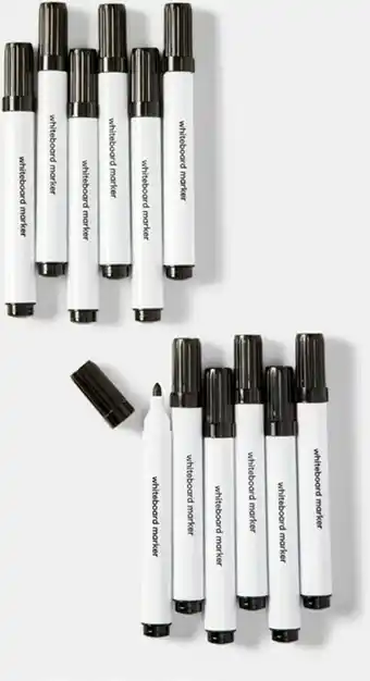 Kmart 12 Pack Whiteboard Marker Black offer