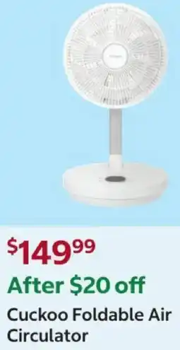 Costco Foldable air circulator offer