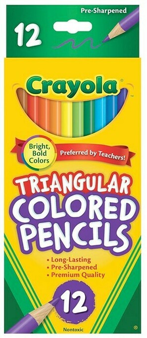 Kmart Crayola 12 Pack Triangular Coloured Pencils offer