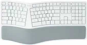 Wireless Ergonomic Keyboard - White