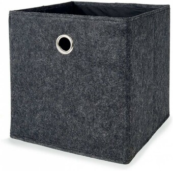 Collapsible Storage Cube - Charcoal