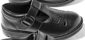 Kids Leather T-Bar School Shoe