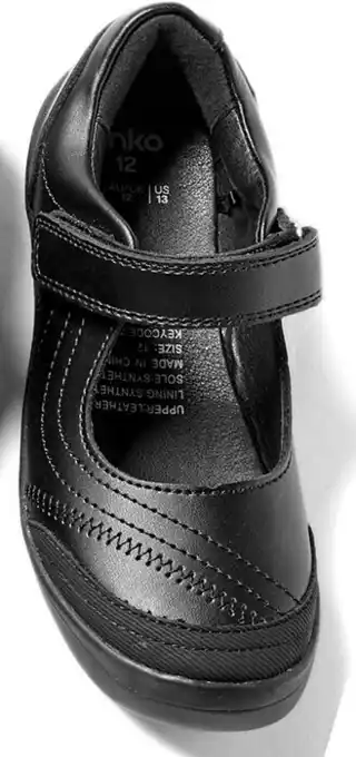 Kmart Kids Leather A-Bar School Shoe offer