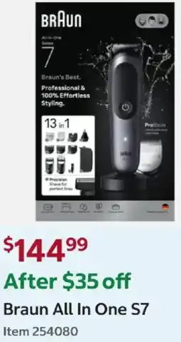 Costco Braun all in one s7 offer