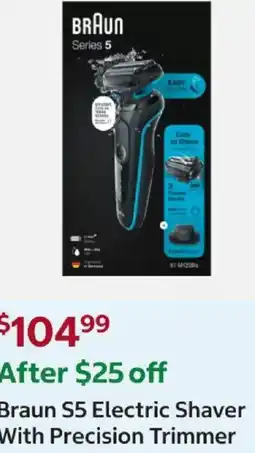 Costco Braun s5 electric shaver offer