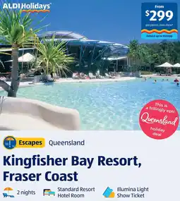 ALDI Kingfisher bay resort, fraser coast offer