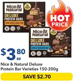 Ritchies Nice & natural deluxe protein bar offer