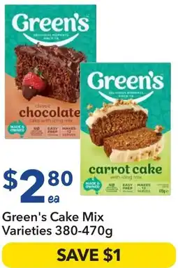 Ritchies Green's cake mix offer