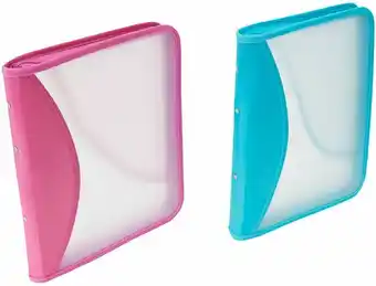 Kmart 2D Ring Zip Binder - Assorted offer