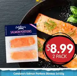 Spudshed Catalano's salmon portions skinless offer