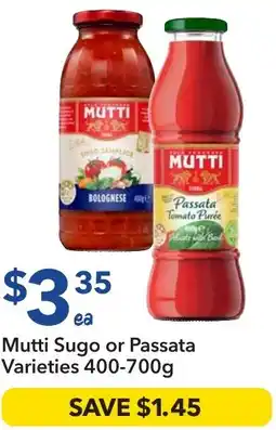 Ritchies Mutti sugo or passata offer