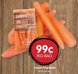 Spudshed Carrots prepacked offer