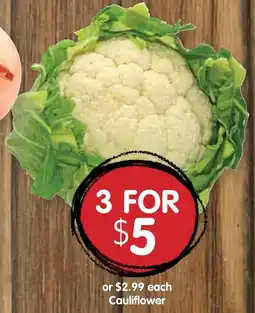 Spudshed Cauliflower offer