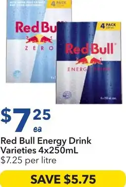 Ritchies Red bull energy drink offer