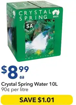 Ritchies Crystal spring water offer
