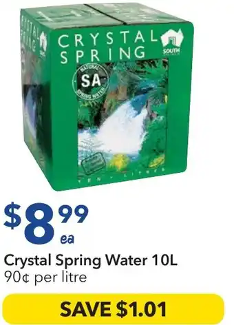 Ritchies Crystal spring water offer
