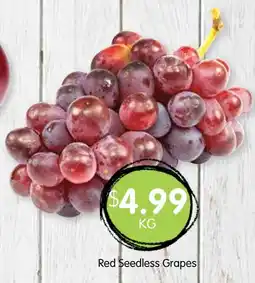 Spudshed Red seedless grapes offer