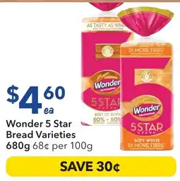 Ritchies Wonder 5 Star Bread offer