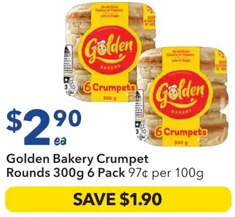 Ritchies Golden bakery crumpet rounds offer