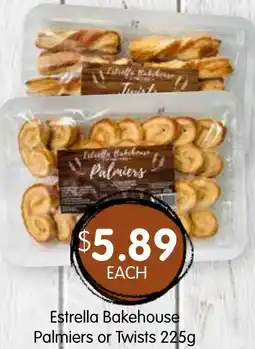 Spudshed Estrella bakehouse palmiers or twists offer