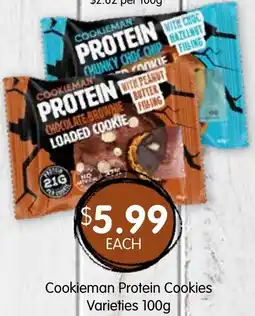 Spudshed Cookieman protein cookies offer