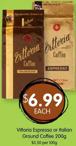 Spudshed Vittoria espresso or italian ground coffee offer