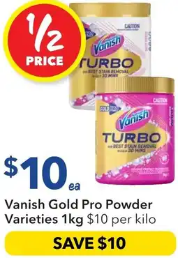 Ritchies Vanish gold pro powder offer