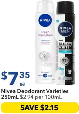 Ritchies Nivea Deodorant offer
