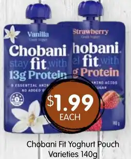 Spudshed Chobani fit yoghurt pouch offer