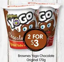 Spudshed Brownes yogo chocolate original offer