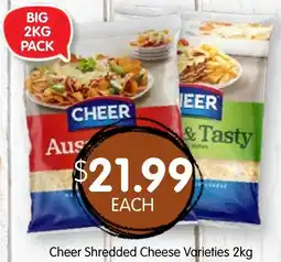 Spudshed Cheer shredded cheese offer