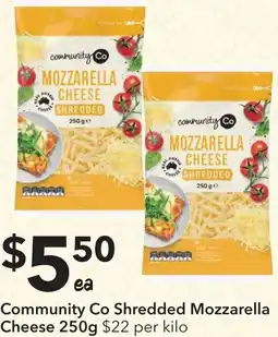 Ritchies Community co shredded mozzarella cheese offer