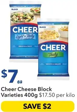 Ritchies Cheer cheese block offer