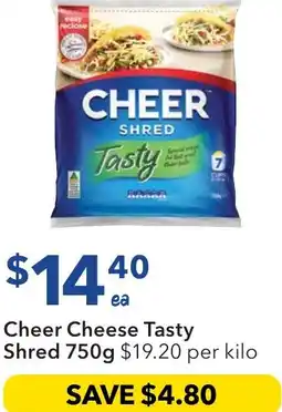 Ritchies Cheer cheese tasty shred offer