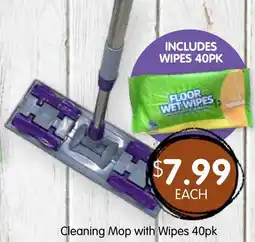 Spudshed Cleaning mop with wipes offer