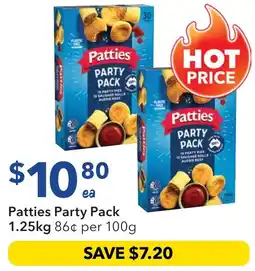 Ritchies Patties party pack offer