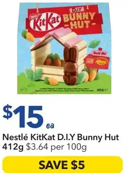 Ritchies Nestlé kitkat d.i.y bunny hut offer