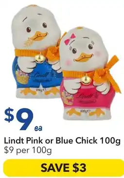 Ritchies Lindt pink or blue chick offer
