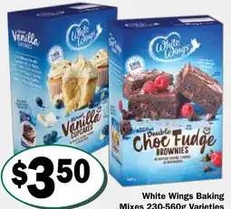 Friendly Grocer White wings baking mixes offer