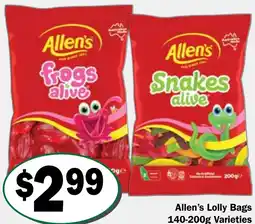 Friendly Grocer Allen's lolly bags offer